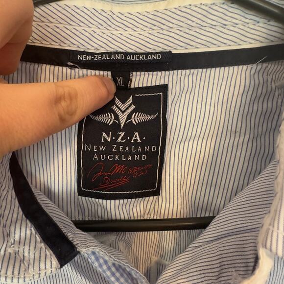New Zealand Auckland Men’s Long Sleeve Button Down Shirt Embroidered Size XL - Picture 3 of 15